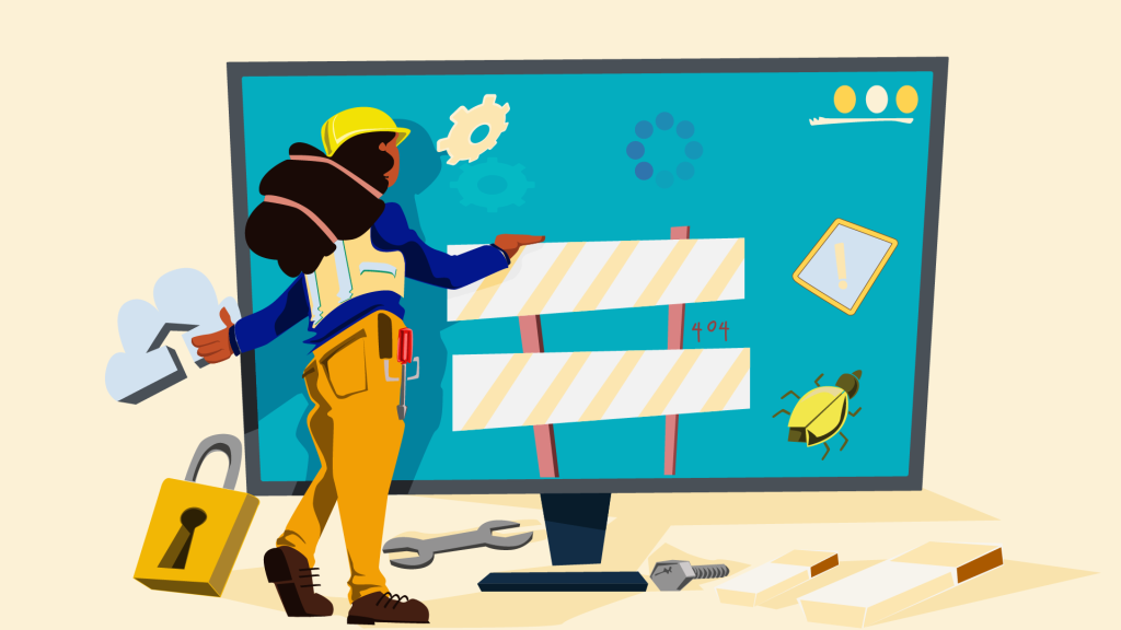 Nonprofit Website Maintenance Illustration